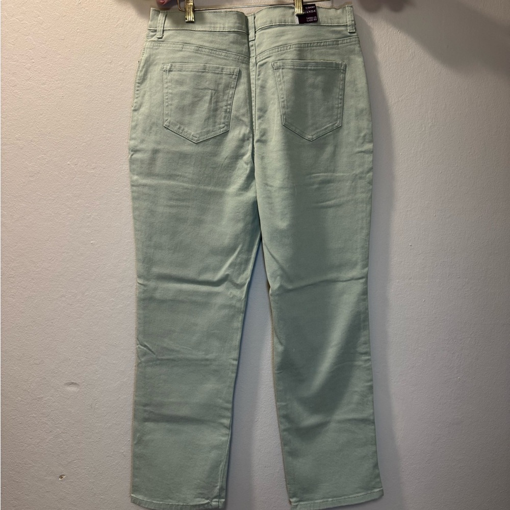 Gloria Vanderbilt Straight Leg Jeans in Mint - Picture 5 of 10